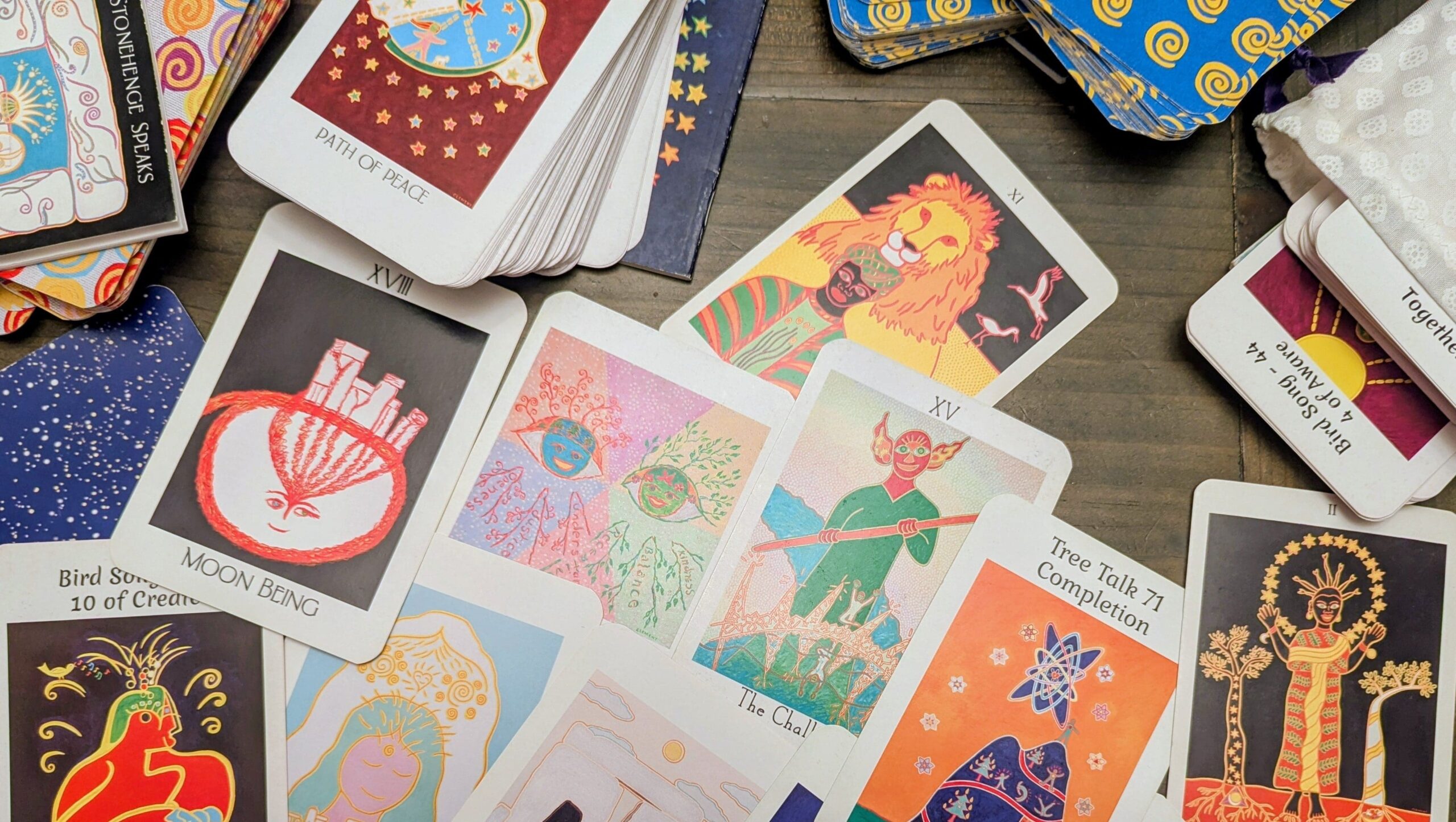 An image of Alexandria's family's own tarot deck.